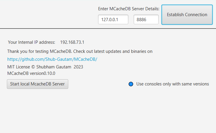MCacheDB